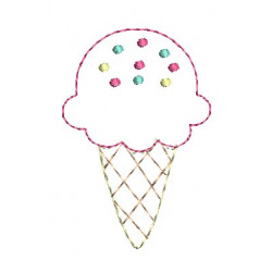 Stickdatei - Eis mit Streusel